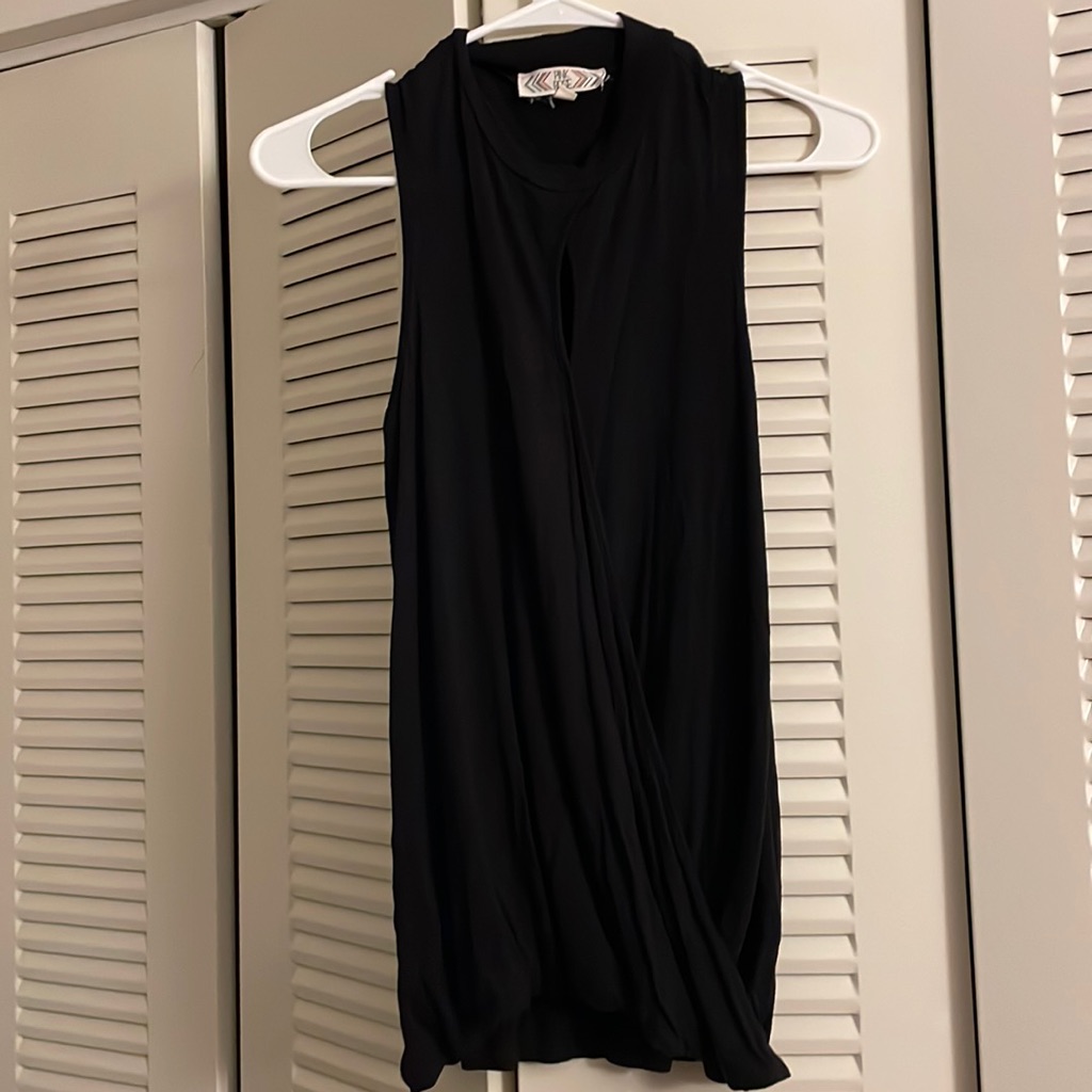 Solid Black Medium Tank Top